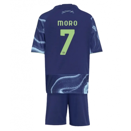 Ajax Raul Moro #7 Maglia Gara Trasferta Repliche 2025-26 Bambino Maniche Corte Ajax Raul Moro #7 Maglia Gara Trasferta Repliche 2025-26 Bambino Maniche Corte